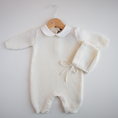 Carica l'immagine nel visualizzatore della galleria, Tutina in lana a nido d'ape Little Bear