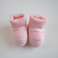 Carica l'immagine nel visualizzatore della galleria, Scarpine culla LANA - Cipria