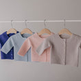 Carica l'immagine nel visualizzatore della galleria, Cardigan neonato 100% puro cashmere Rosa