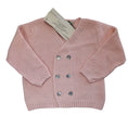 Carica l'immagine nel visualizzatore della galleria, Cardigan Cotone Doppio Petto - Rosa