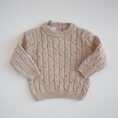 Carica l'immagine nel visualizzatore della galleria, Completo maglie e pantalone in lana cardata a trecce
