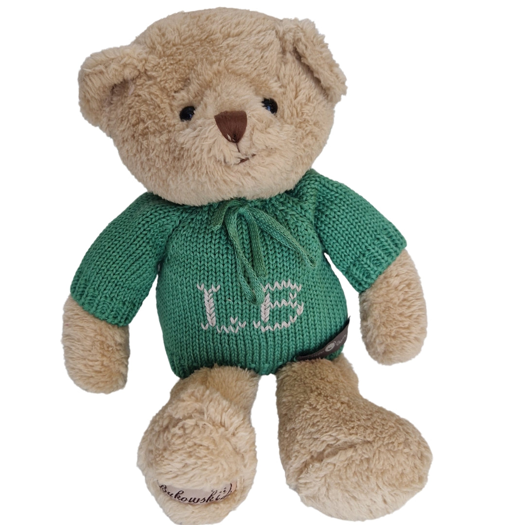 Orso con Maglioncino in Cotone Blu