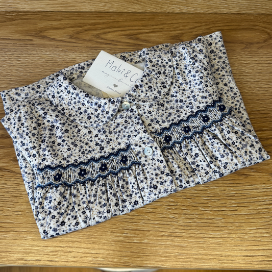 Flannel Flowery Button-up Shirt