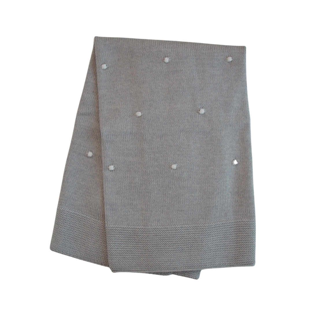 Coperta in lana a pois Little Bear