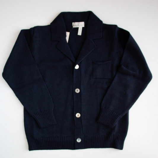 Blazer in lana bimbo - Blu Navy