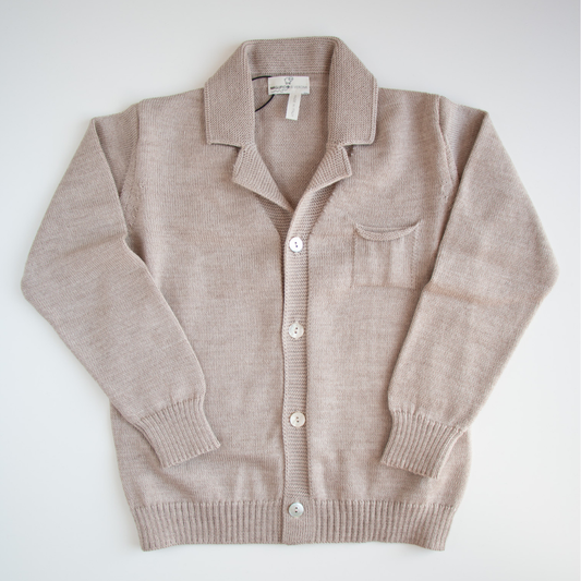Blazer cardigan in lana extrafine