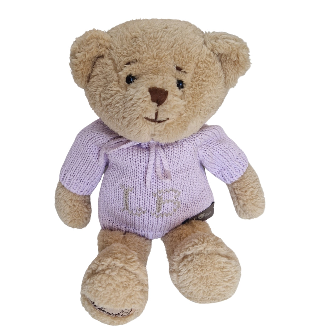 Orso con Maglioncino in Cotone Blu
