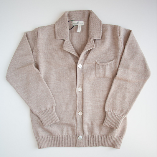 Blazer in lana bimbo - Tortora