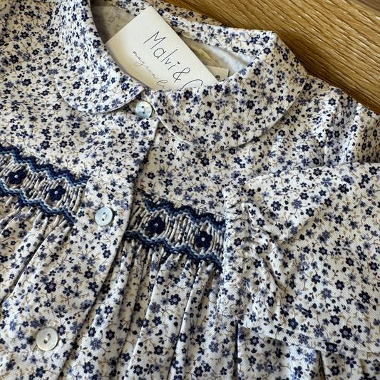Flannel Flowery Button-up Shirt