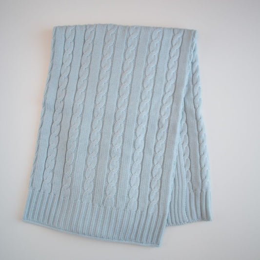 Coperta in lana a trecce - Cielo