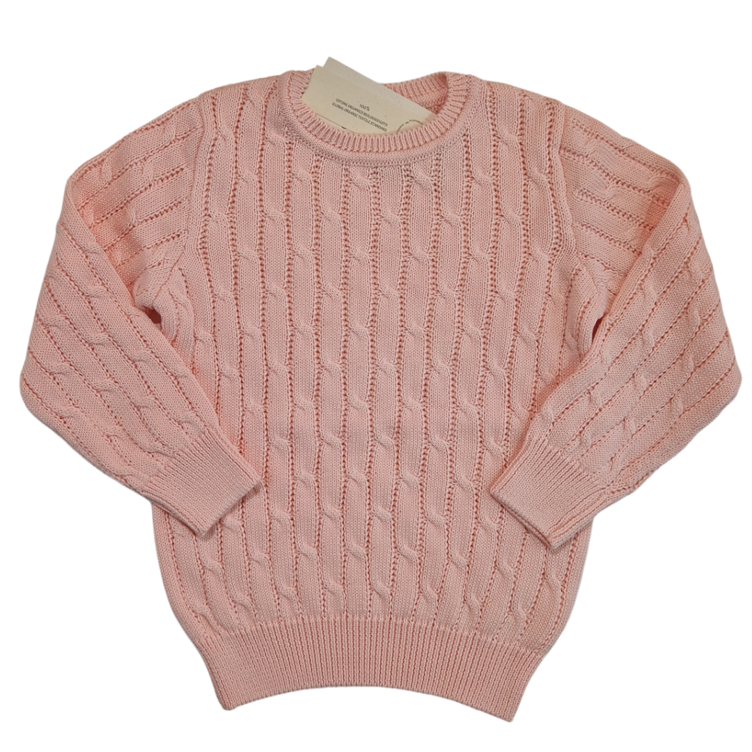 Maglia in cotone a trecce