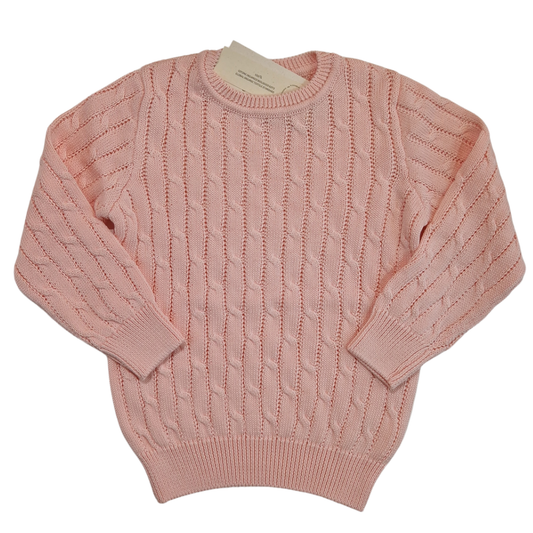 Maglia in cotone a trecce