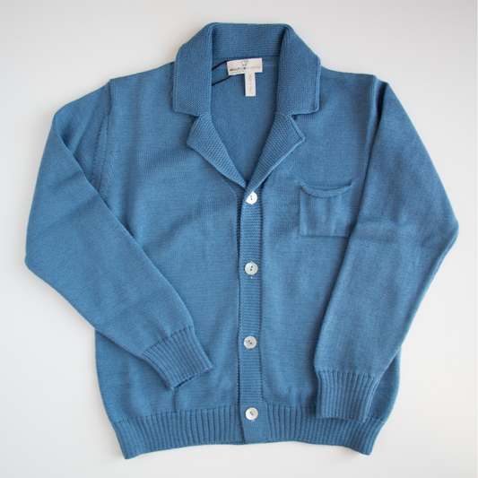 Blazer in lana bimbo - Denim