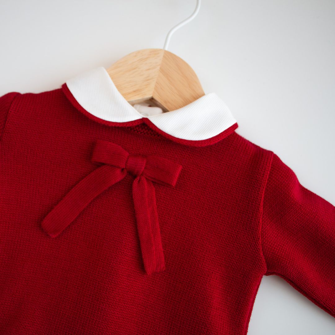 Gonna - Completo lavorato a maglia in tre pezzi con gonna e top lavorati a maglia e tutina con colletto