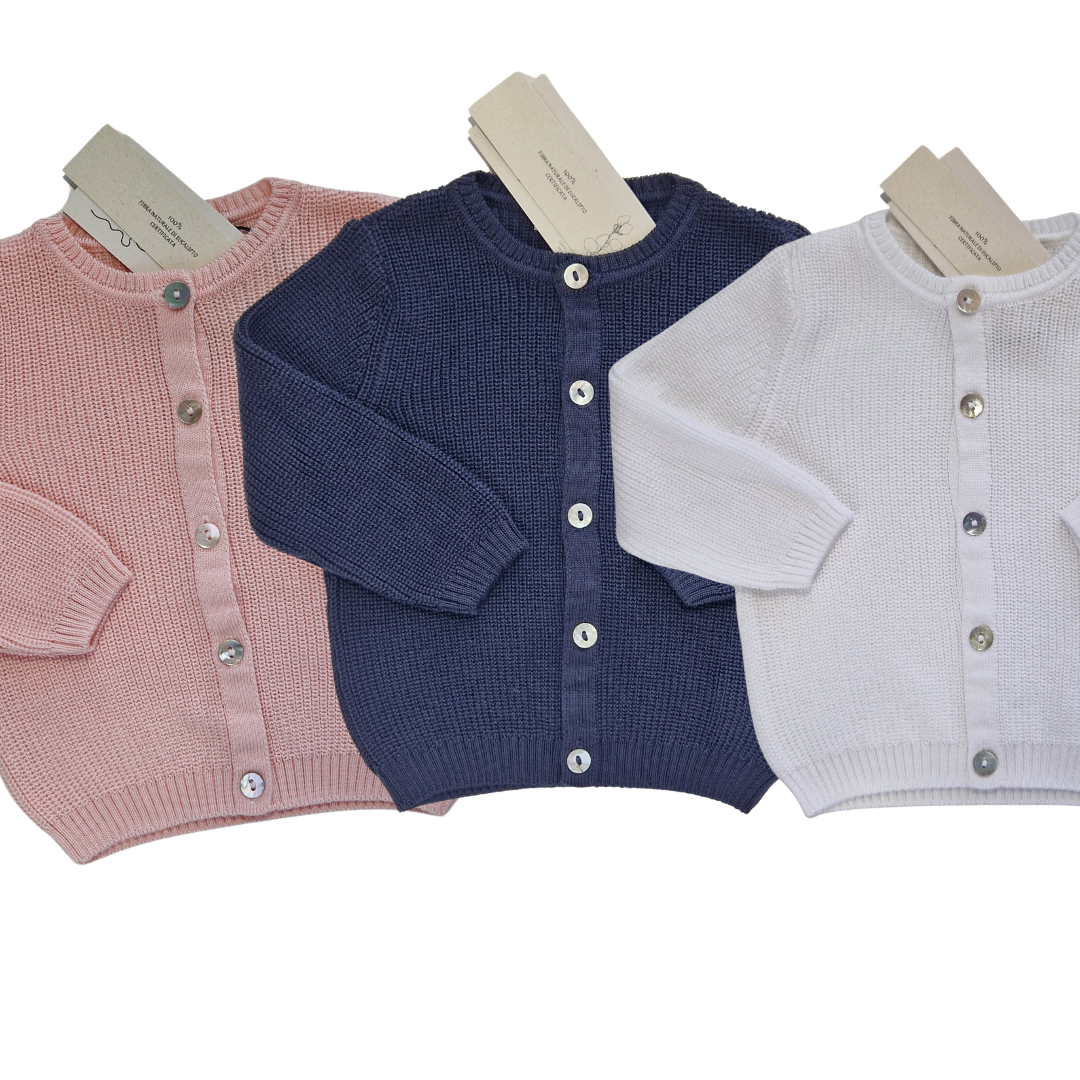 Cardigan in Eucalipto
