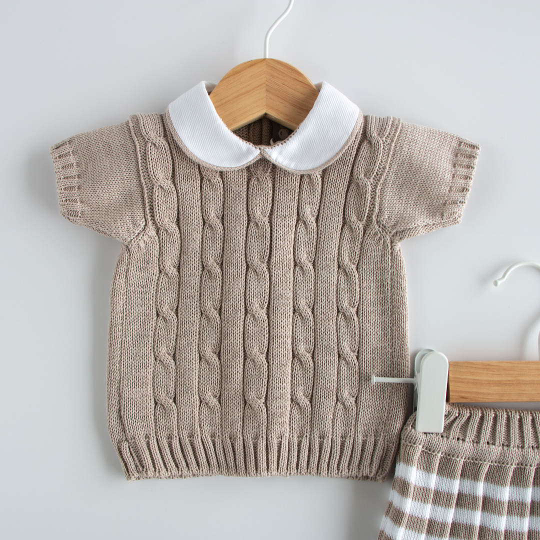 Set gonna e top in cotone Little Bear