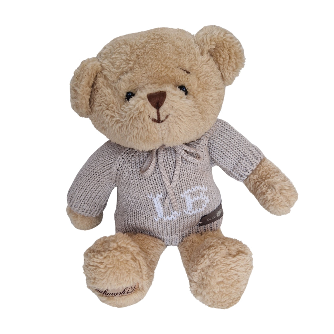 Orso con Maglioncino in Cotone Blu