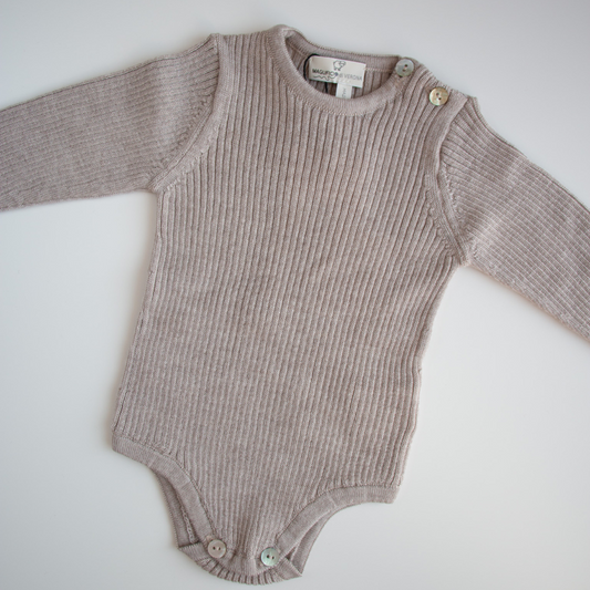 Silk-Wool Blend Onesie