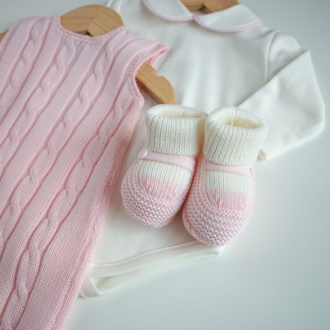 Tuta - Completo tre pezzi in maglia a trecce