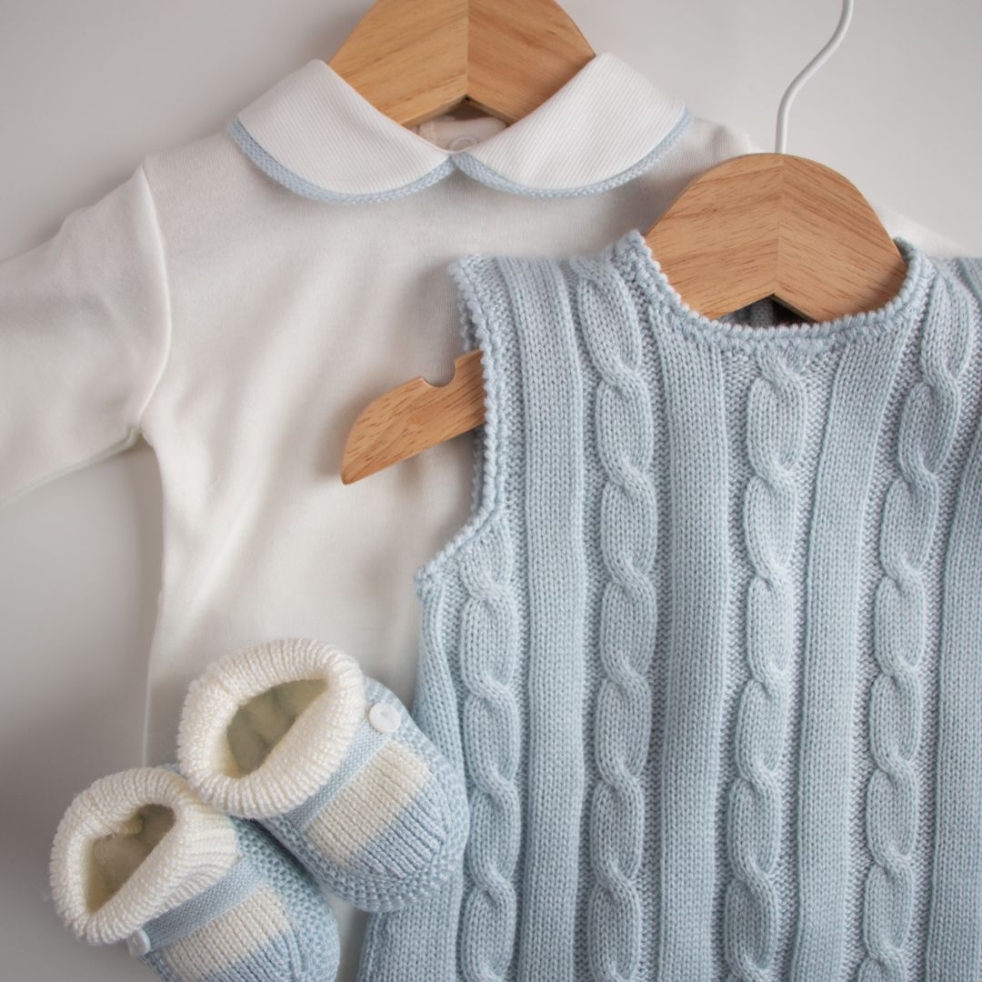 Tuta - Completo tre pezzi in maglia a trecce