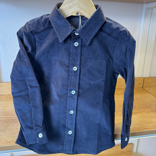 Fine Corduroy Navy Shirt