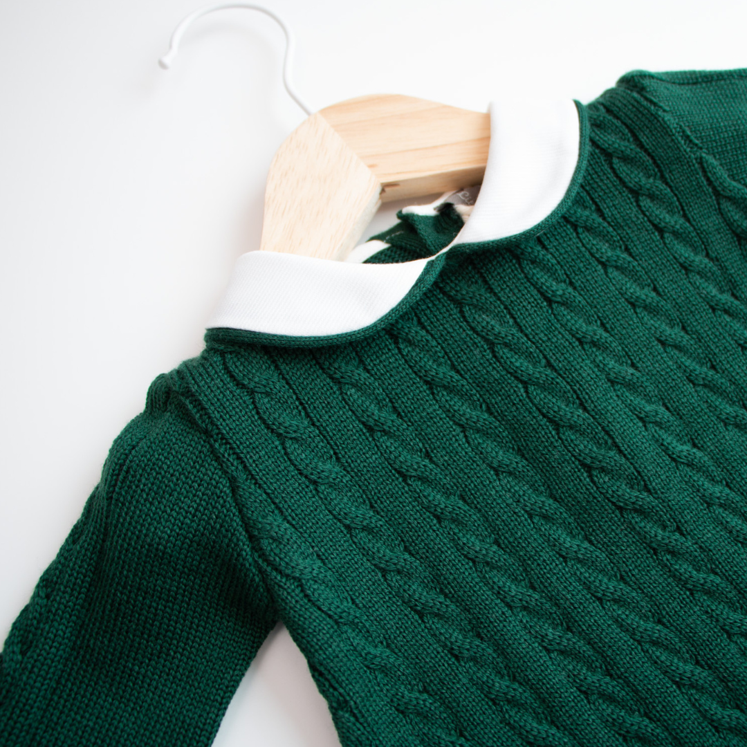 Tutina in lana a trecce Little Bear