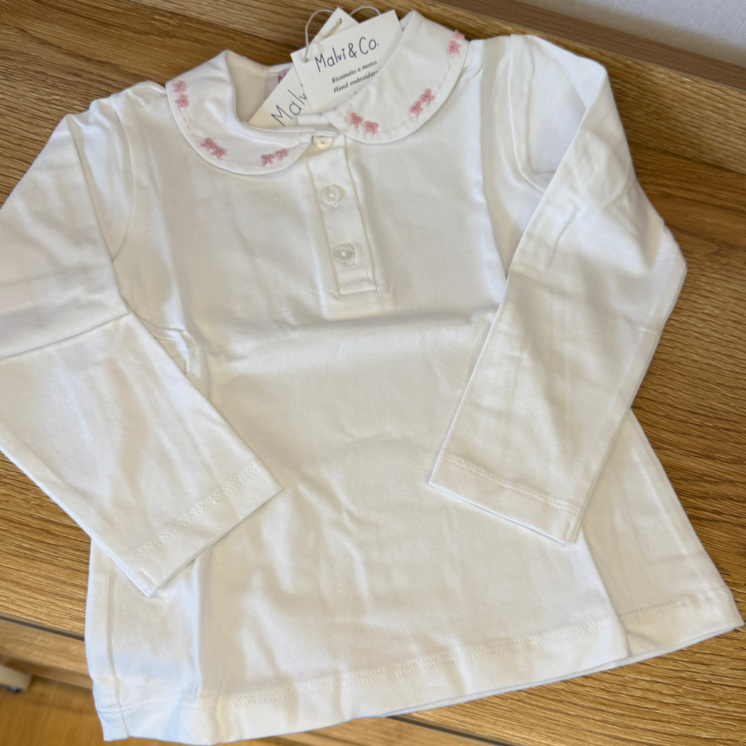 Polo a maniche lunghe per bambina