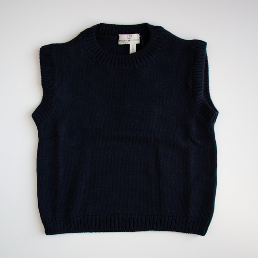 Gilet in lana bimbo - Blu Navy