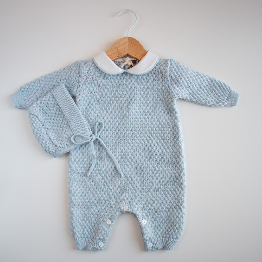 Tutina in lana a nido d'ape Little Bear