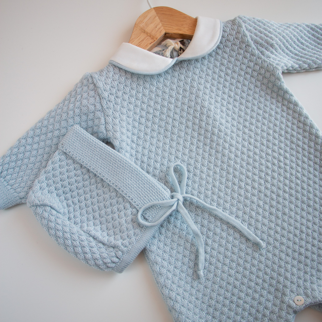 Tutina in lana a nido d'ape Little Bear