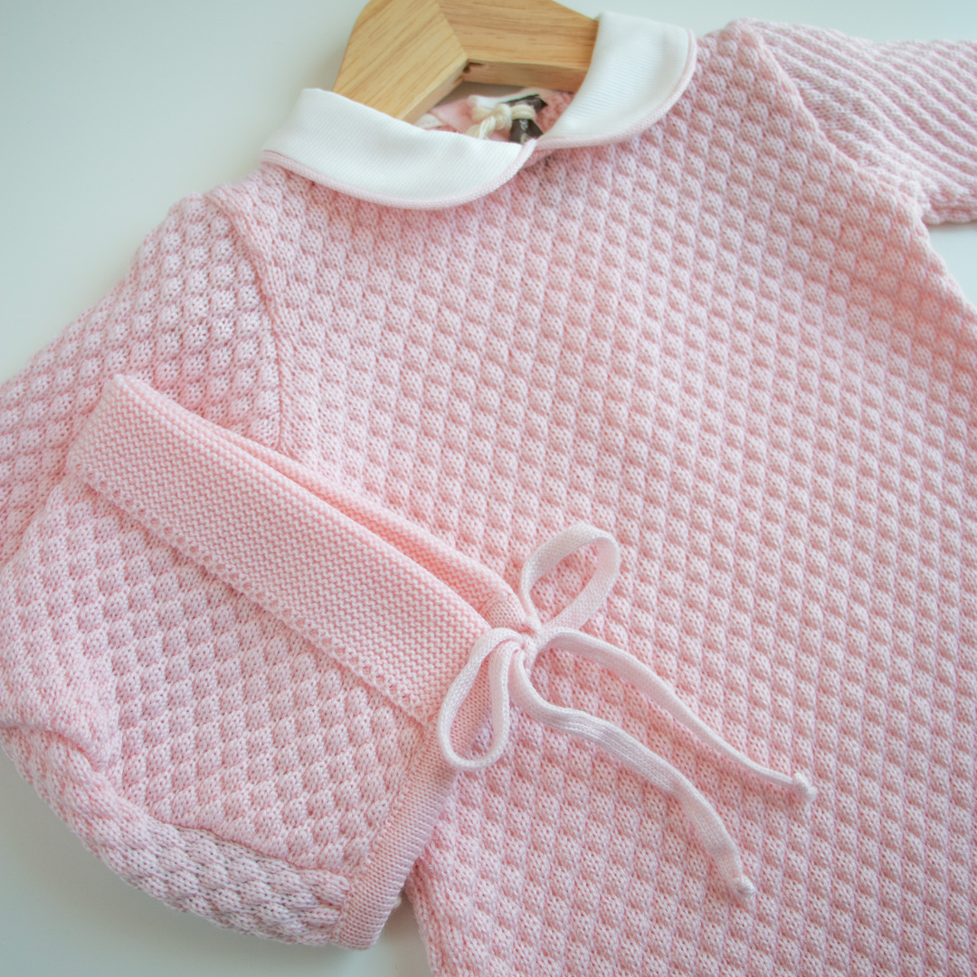 Tutina in lana a nido d'ape Little Bear