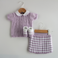 Carica l'immagine nel visualizzatore della galleria, Set gonna e top in cotone Little Bear
