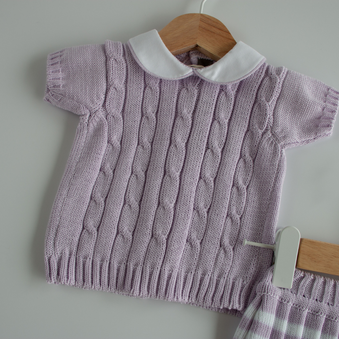 Set gonna e top in cotone Little Bear