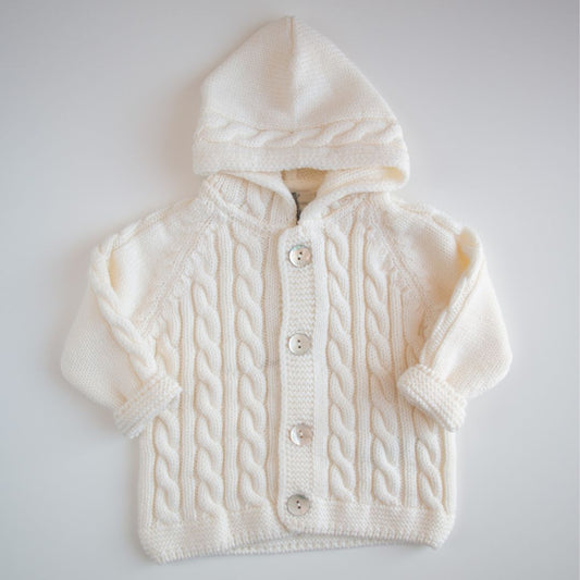 Cappottino in lana chunky - Latte