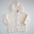 Cappottino in lana chunky - Latte