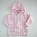 Cappottino in lana chunky - Rosa