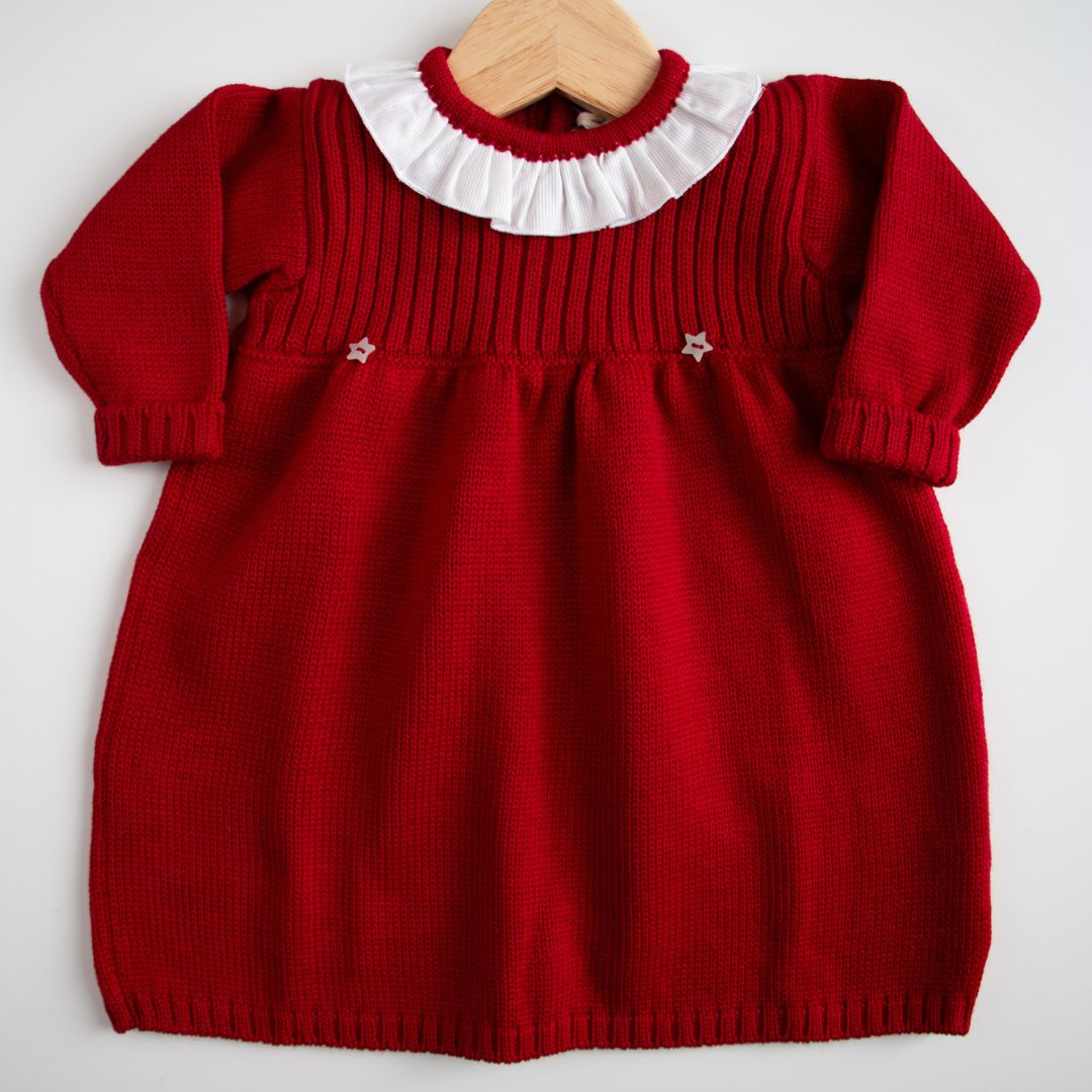 Star Dress - Abito a maniche lunghe con bottoni a stella