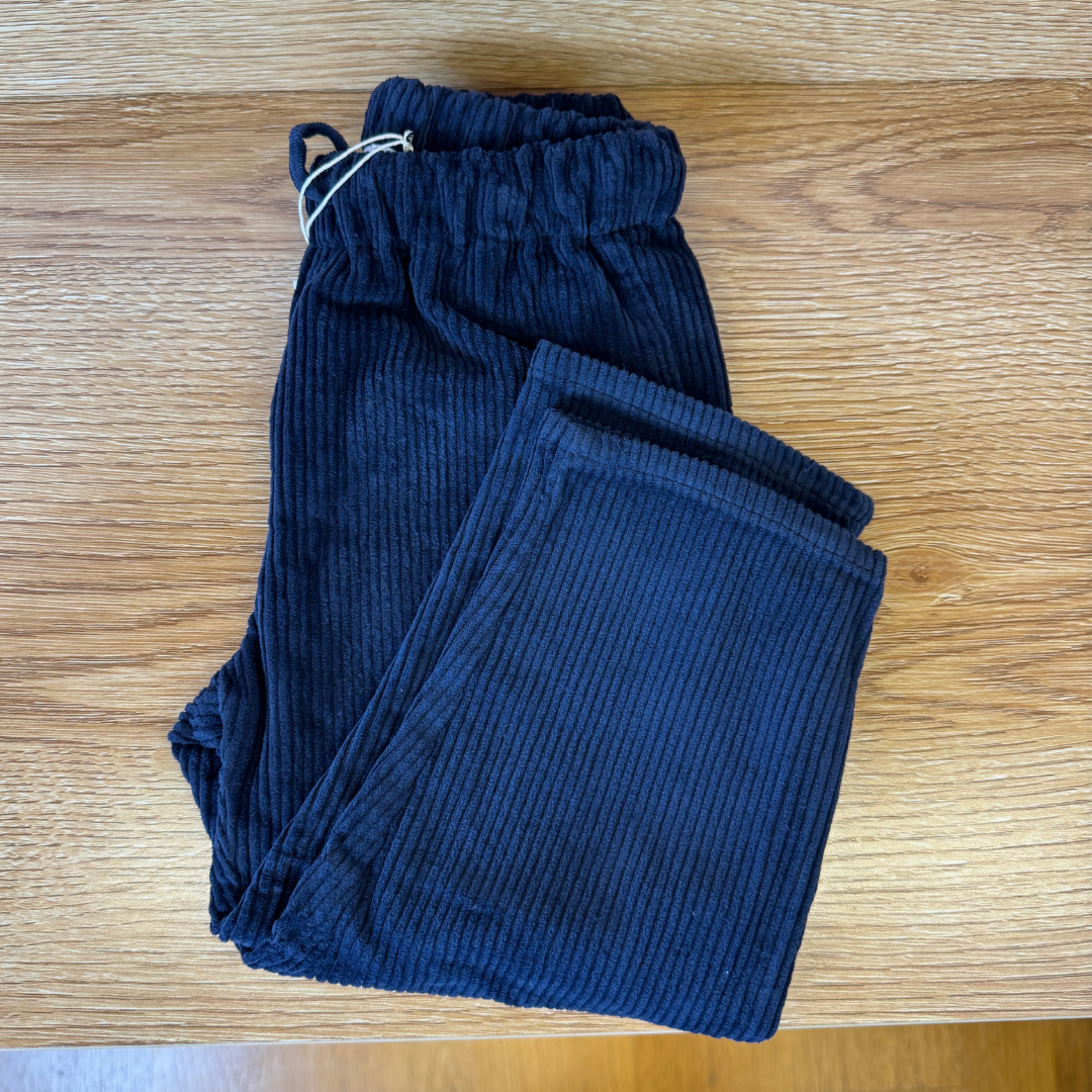 Pantaloni larghi in velluto a coste