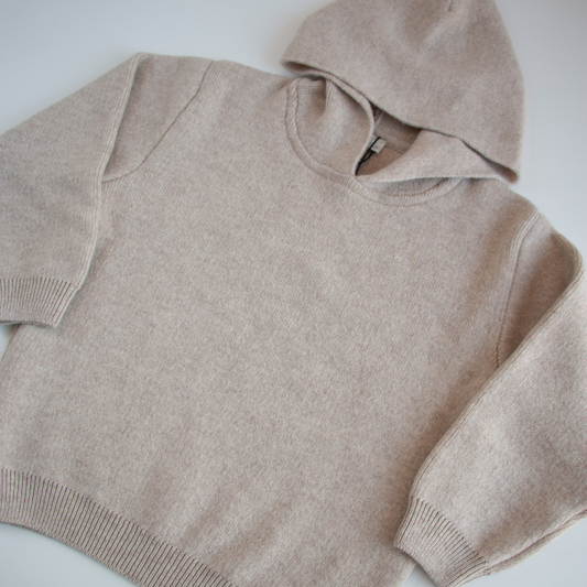 Carded Wool Hoodie