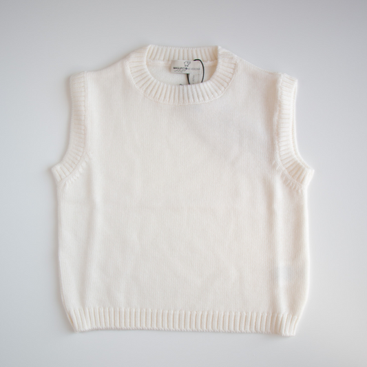 Gilet in lana bimbo - Bianco