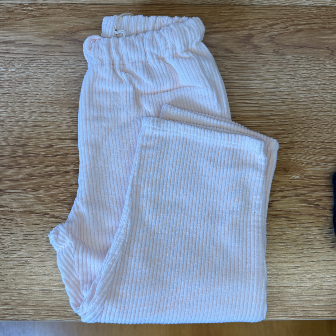 Pantaloni larghi in velluto a coste