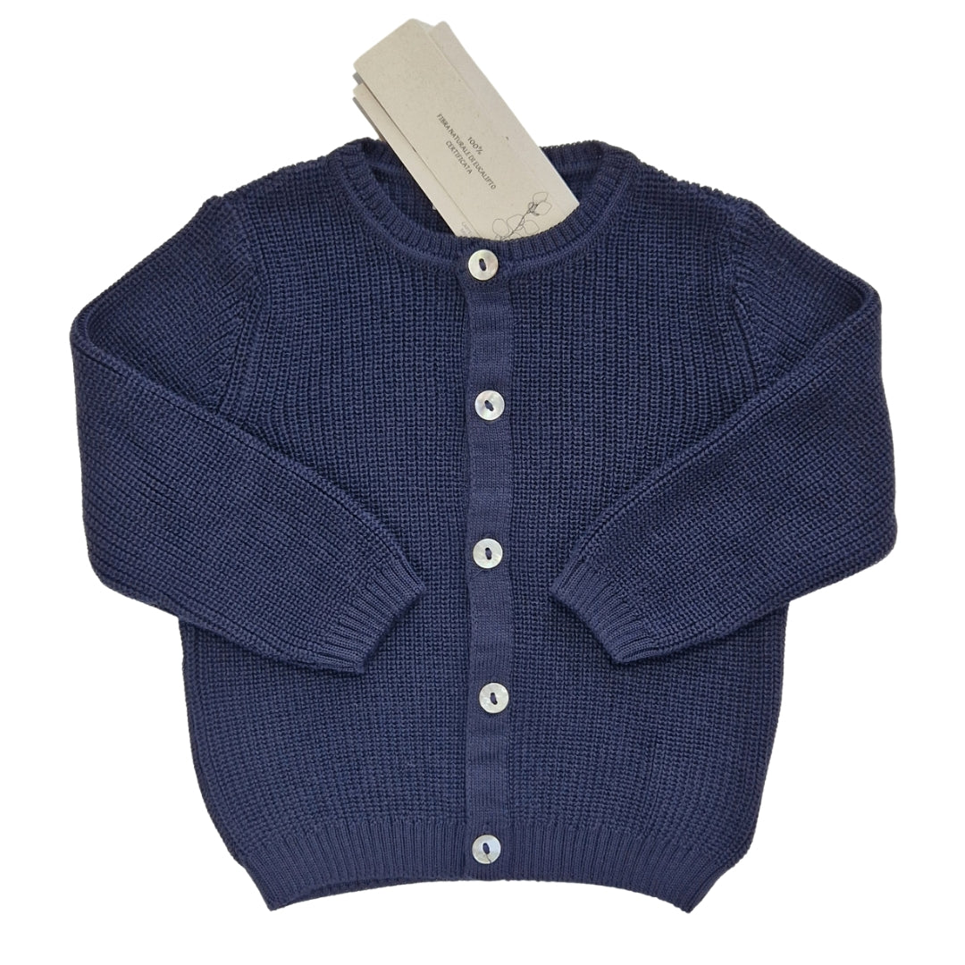 Cardigan Puro Eucalipto Blu