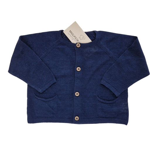 Cardigan in Puro Lino Neonati