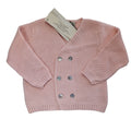 Cardigan Cotone Doppio Petto - Rosa