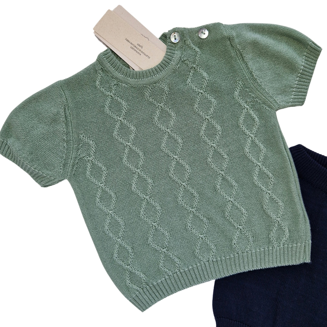 Completo manica corta puro eucalipto