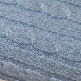 Carica l'immagine nel visualizzatore della galleria, Copertina neonato 100% puro cashmere Azzurro

