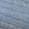 Copertina neonato 100% puro cashmere Azzurro