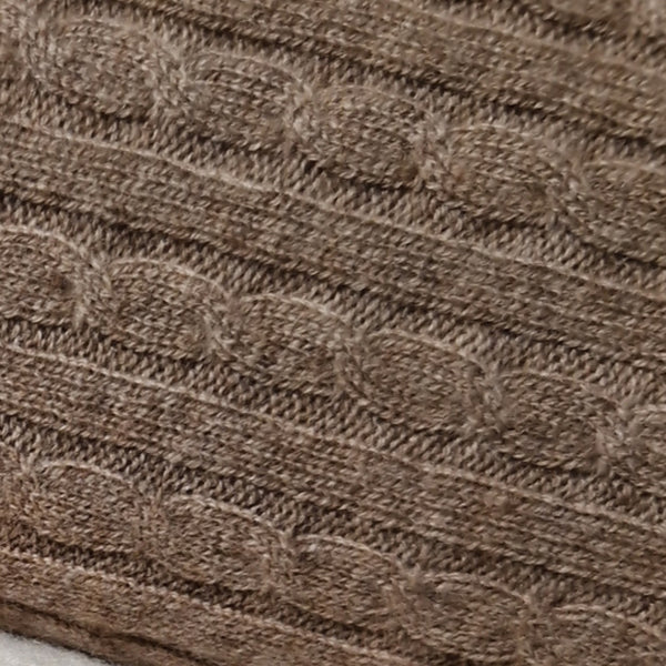 Copertina neonato 100% puro cashmere Nocciola