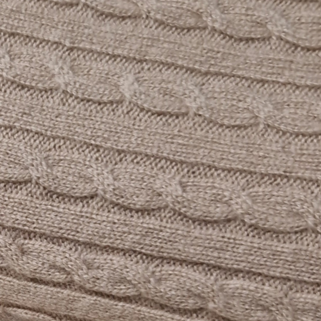 Copertina neonato 100% puro cashmere Sabbia