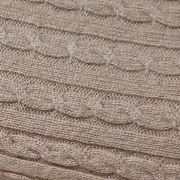 Copertina neonato 100% puro cashmere Sabbia